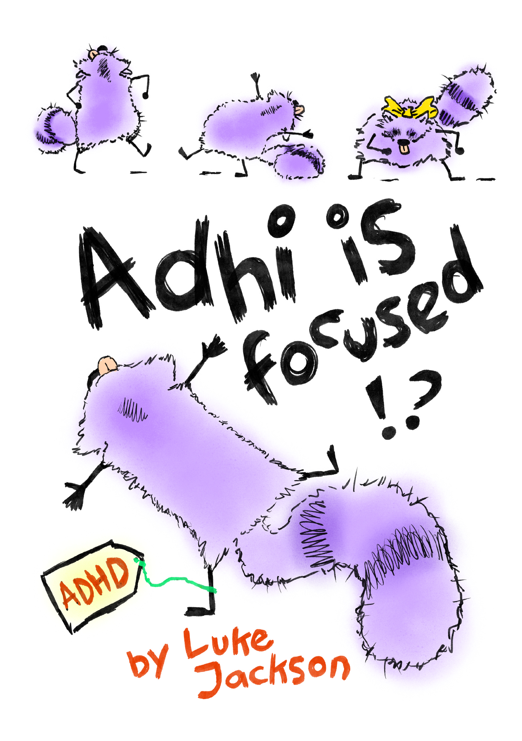 adhi has adhd zine cover